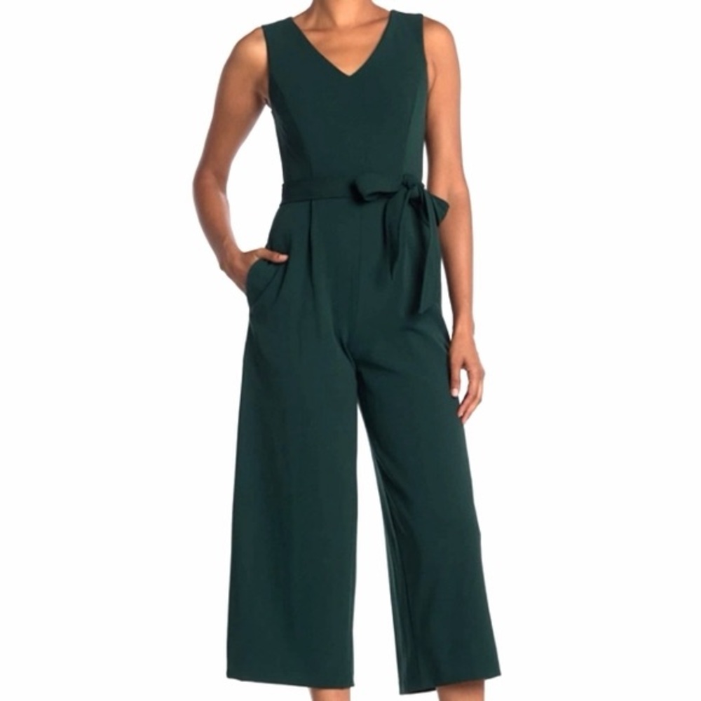 Calvin Klein Emerald Green Wide Leg Jumpsuit
